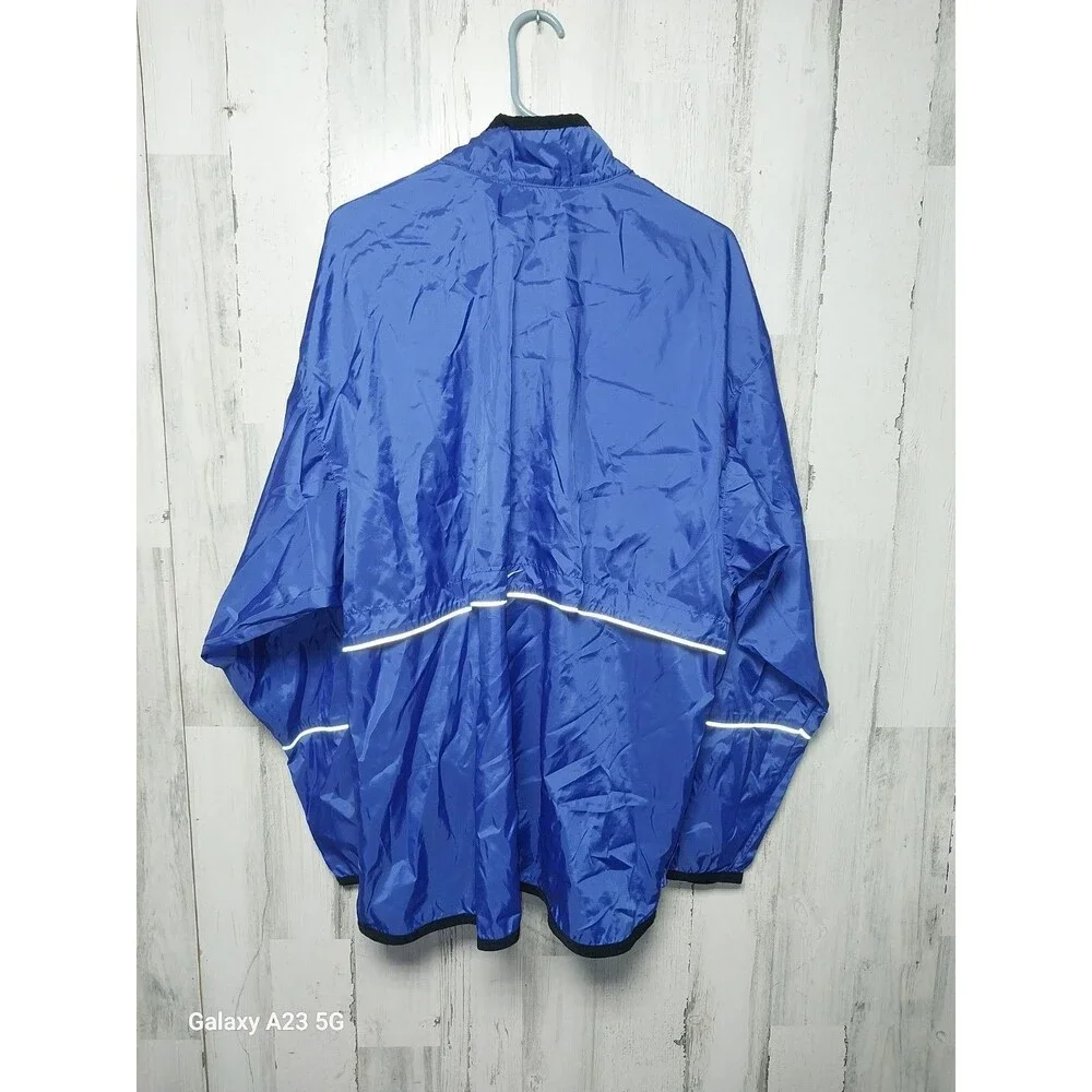 Nike Mens XL Blue Pullover Windbreaker Jacket 1/2 Zip Y2K
